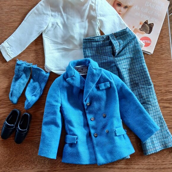 1969 Ken (Barbie) Outfit #1430 "Town Turtle". Complete Set. - Picture 2 of 2